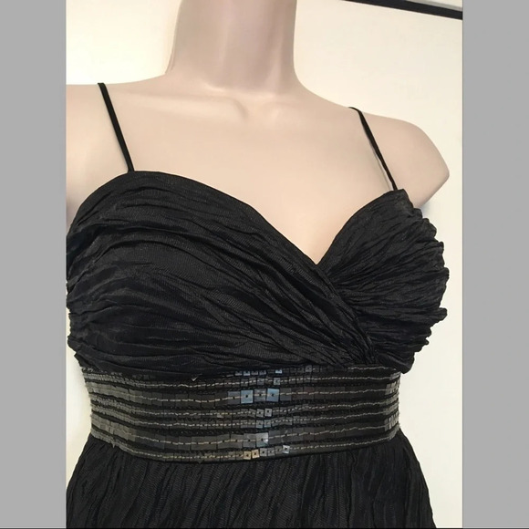 Laundry by Shelli Segal Black Silk Dress 2 - Picture 2 of 3